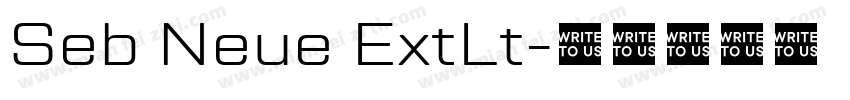 Seb Neue ExtLt字体转换